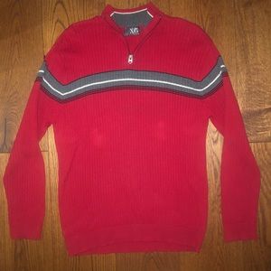 Red quarter zip 🧮